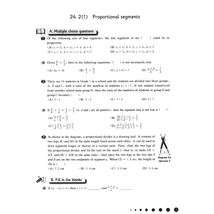 Sample pages of Shanghai Maths One Lesson One Exercise (2nd Edition) Grade 9 (ISBN:9787576006193)