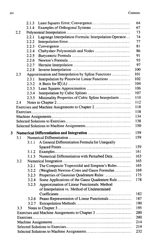 Table of contents: Numerical Analysis Second Edition (ISBN:9787510097935)