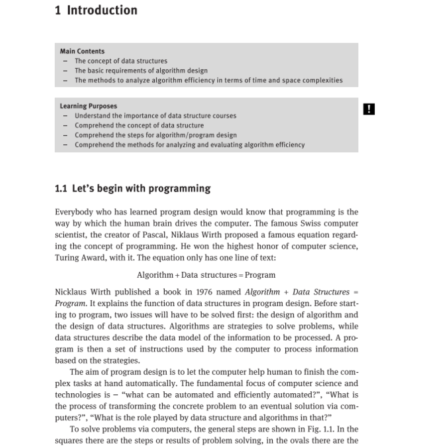 Sample pages of Data Structures and Algorithms Analysis – New Perspectives (in 2 Volumes) (ISBN:9787030651457)