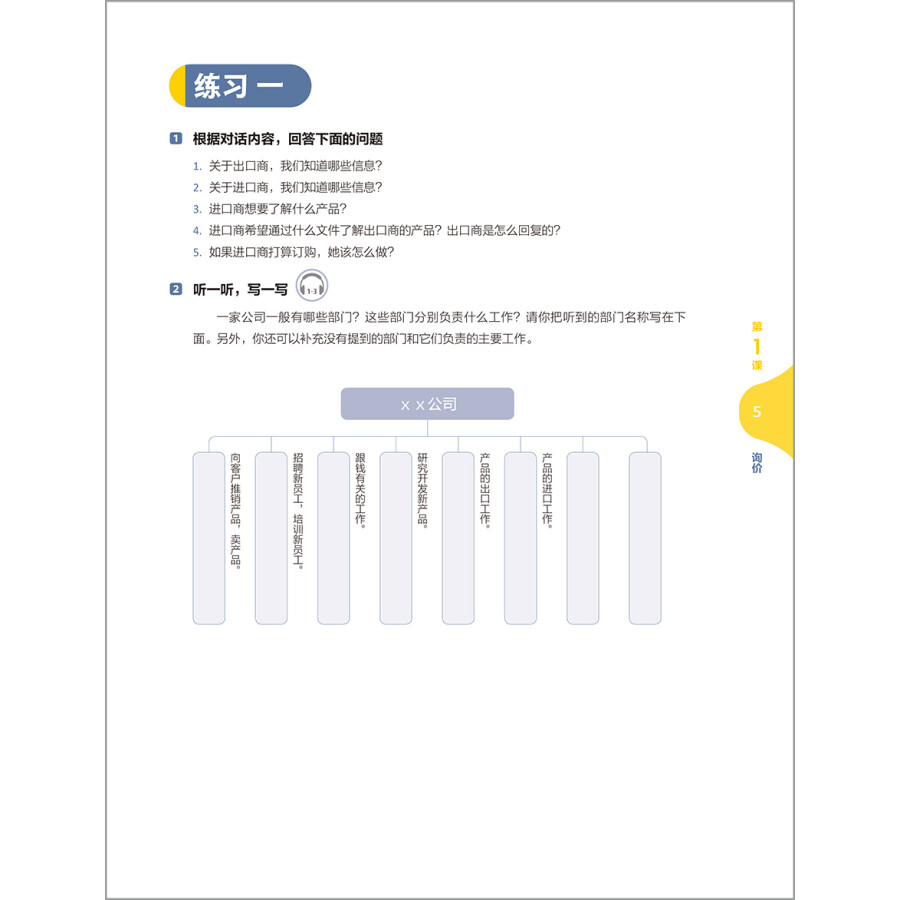 Sample pages of New Era Spoken Chinese For Economy & Trade: Chinese For International Trade (ISBN:9787521317480)