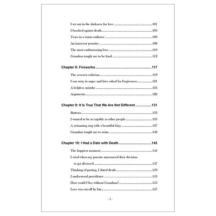 Table of contents: Selected Works of Contemporary Chinese Literature: She Raised Me Up (ISBN:9787508551548)