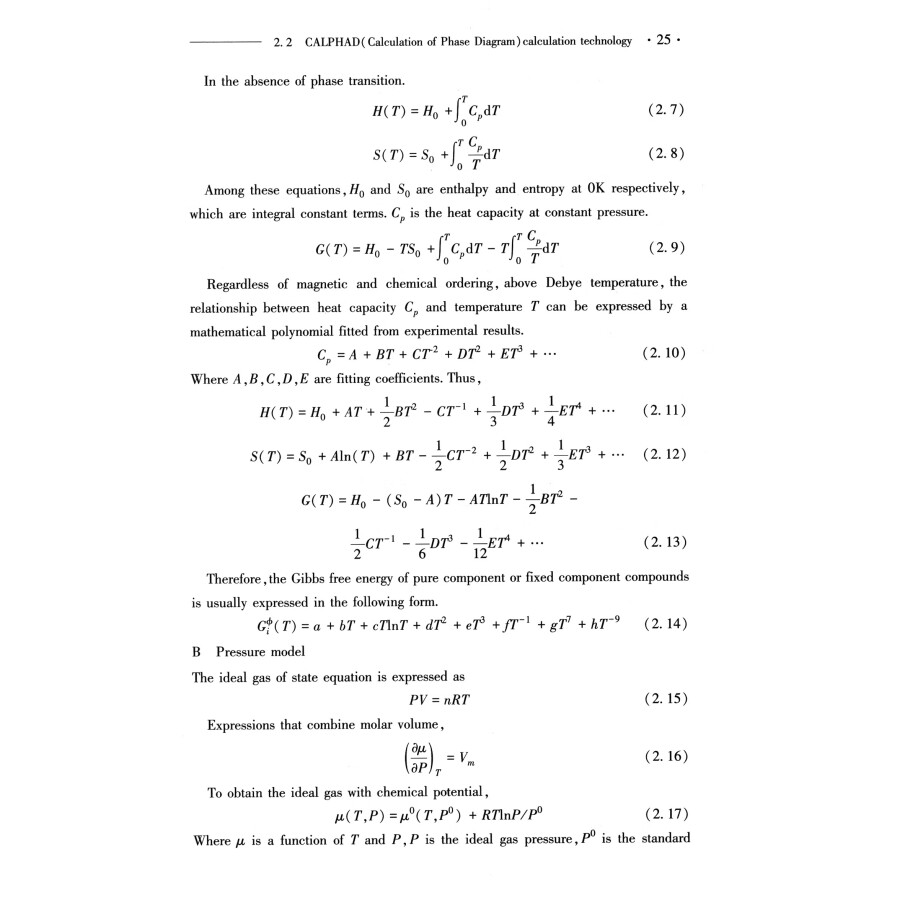 Sample pages of Modelling of Phase Diagrams for Renewable Energy Materials (ISBN:9787502496272)