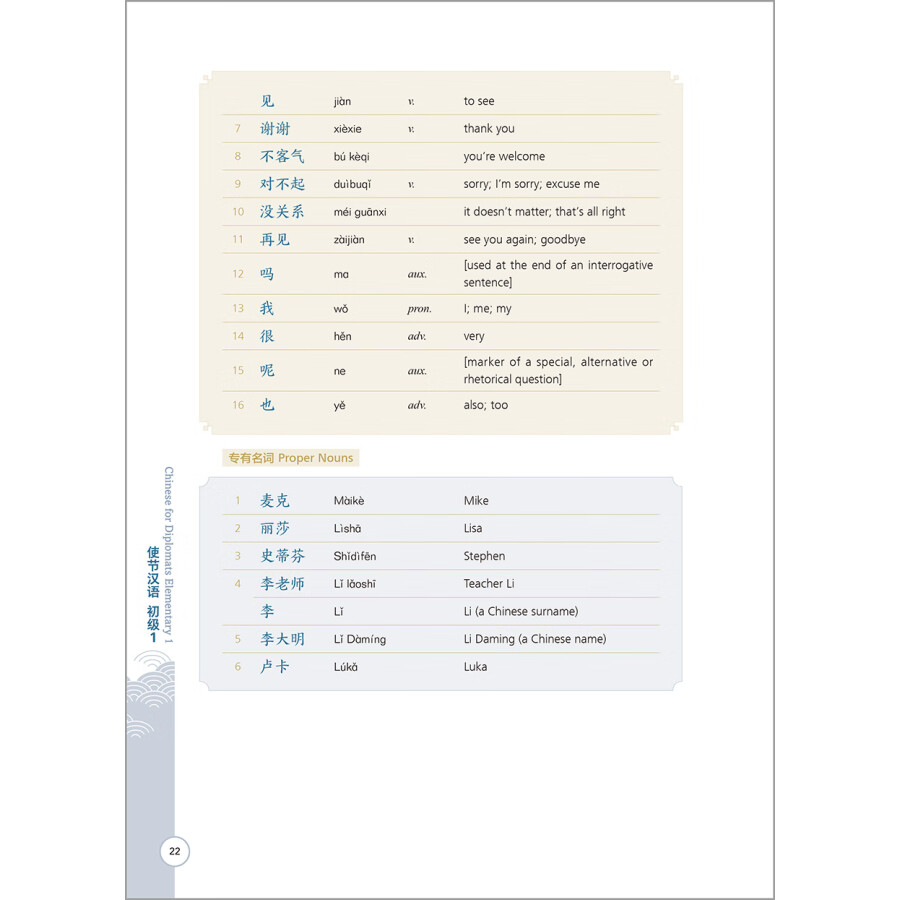 Sample pages of Chinese for Diplomats Elementary 1 (ISBN:9787521339376)