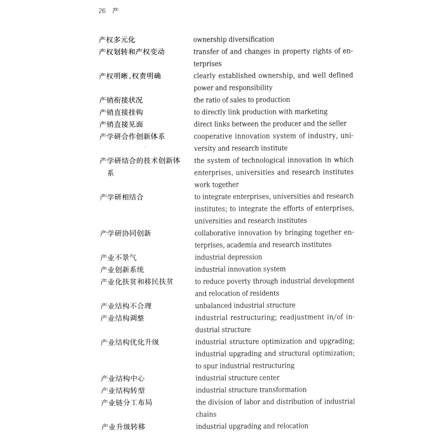 Sample pages of Chinese-English Dictionary of Chinese Politics, Economics, Law and Business (ISBN:9787100220811)