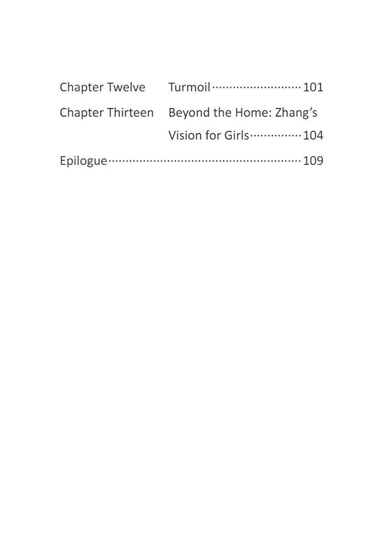 Table of contents: The Pioneers of Contemporary China: The Guiding Light Zhang Guimei (ISBN:9787513827089)