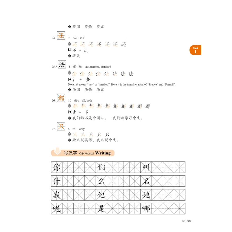 Sample pages of New Contemporary Chinese: Character Book 1 (ISBN:9787513822329)