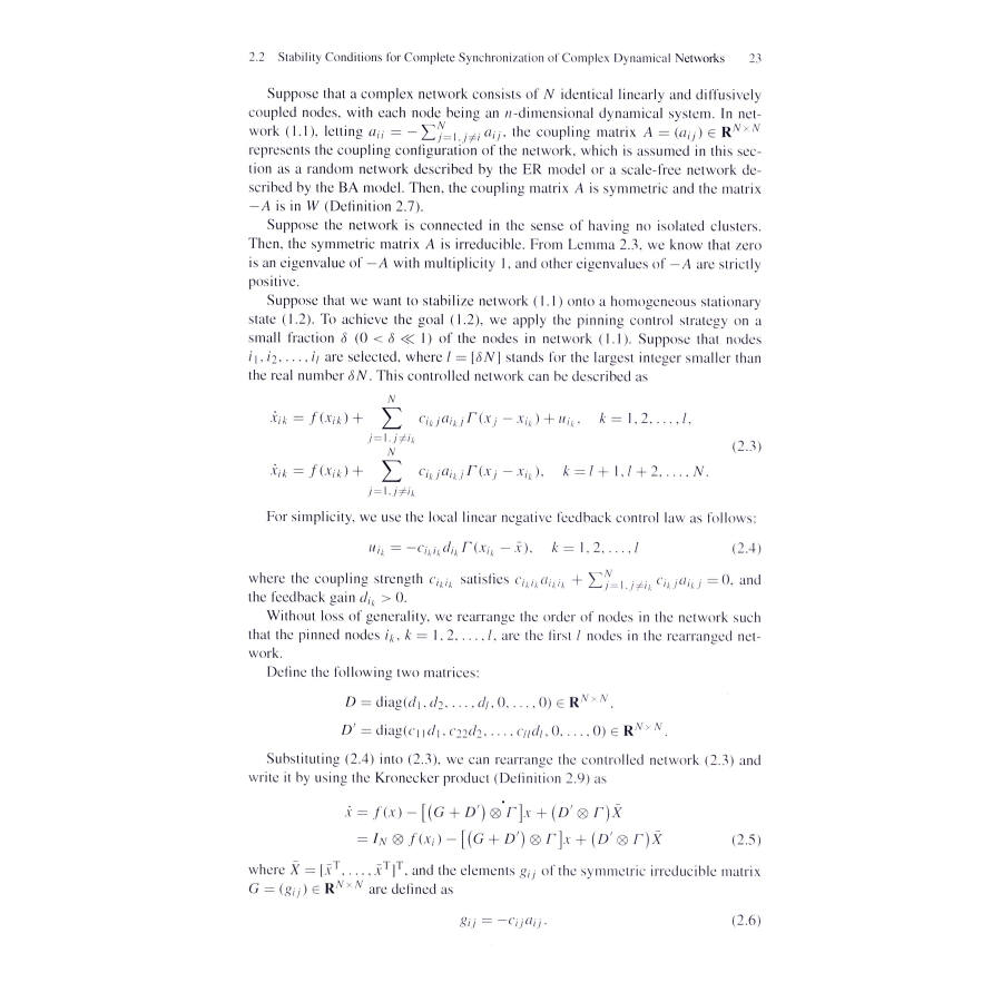 Sample pages of Pinning Control of Complex Networked Systems (ISBN:9787313090225)