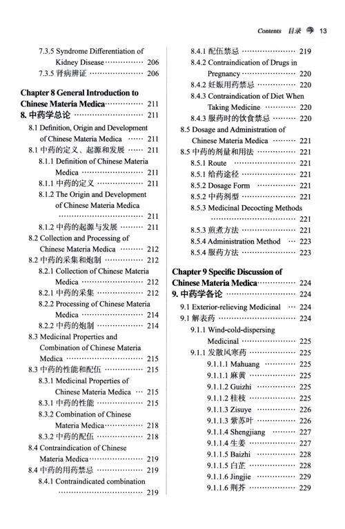 Table of contents: Traditional Chinese Medicine (English-Chinese Edition) (ISBN:9787513292030)