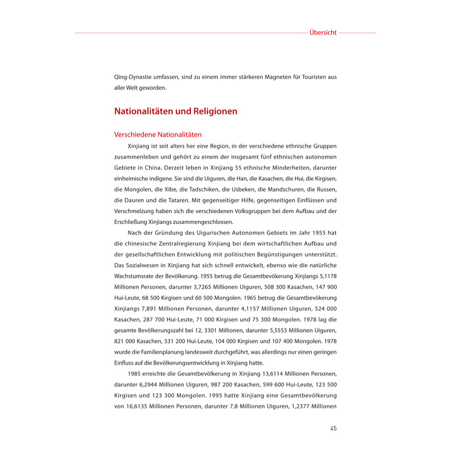 Sample pages of 60 Jahre Xinjiang Der Volksrepublik China Fakten Und Zahlen 1955-2015 (ISBN:9787508532479)