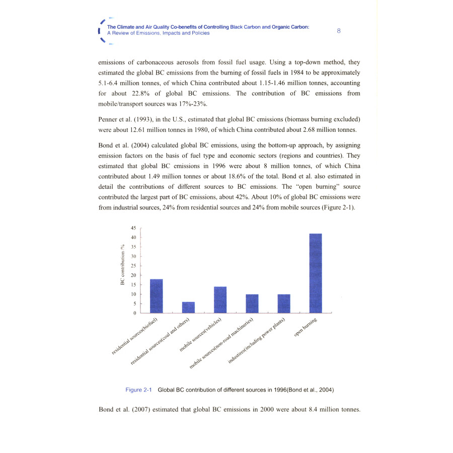 Sample pages of The Climate and Air Quality Co-benefits of Controlling Black Carbon and Organic Carbon: A Review of Emissions, Impacts and Policies (ISBN:9787511153562)