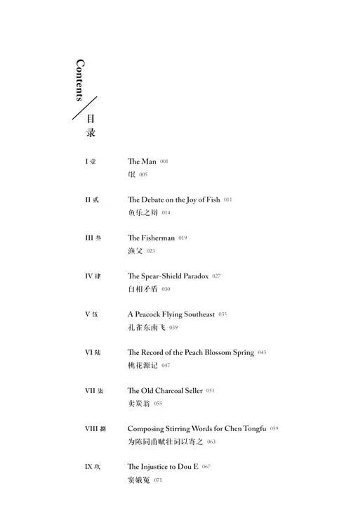 Table of contents: Reading Into China (2nd Edition): Literary Classics (with audio) (ISBN:9787521361834)