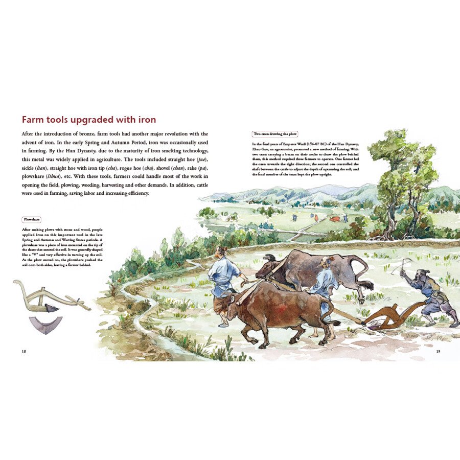Sample pages of Illustrated History of Chinese Science & Technology: The Story of Farming (ISBN:9787508550527)