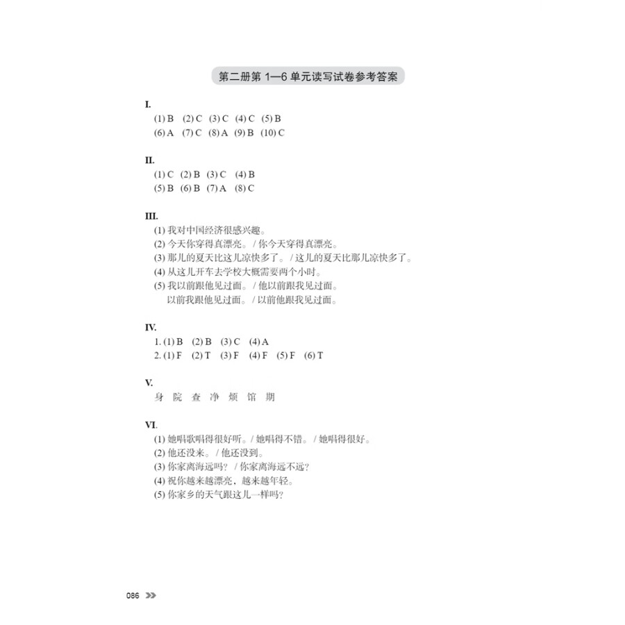 Sample pages of New Contemporary Chinese: Teacher's Book 2 (ISBN:9787513822404)