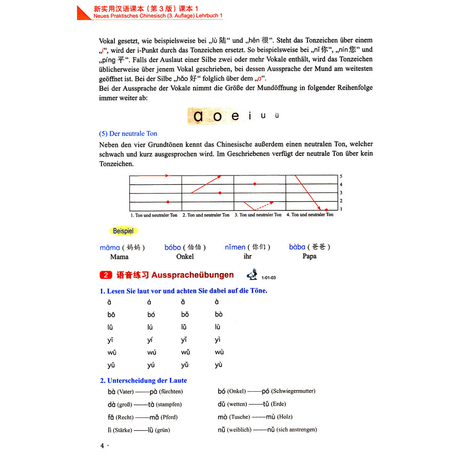 Sample pages of Neues Praktisches Chinesisch (3. Auflage) Lehrbuch 1 (ISBN:9787561950319)
