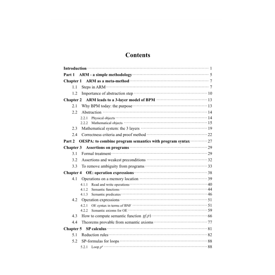 Sample pages of OESPA: Semantic Oriented Theory of Programming (ISBN:9787030600936)