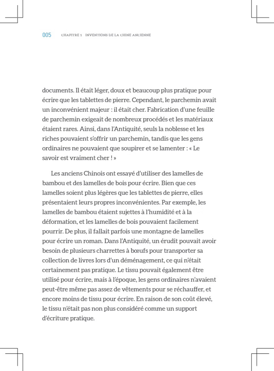 Sample pages of Les inventions de la chine -  un héritage d'innovation (ISBN:9787513828505)