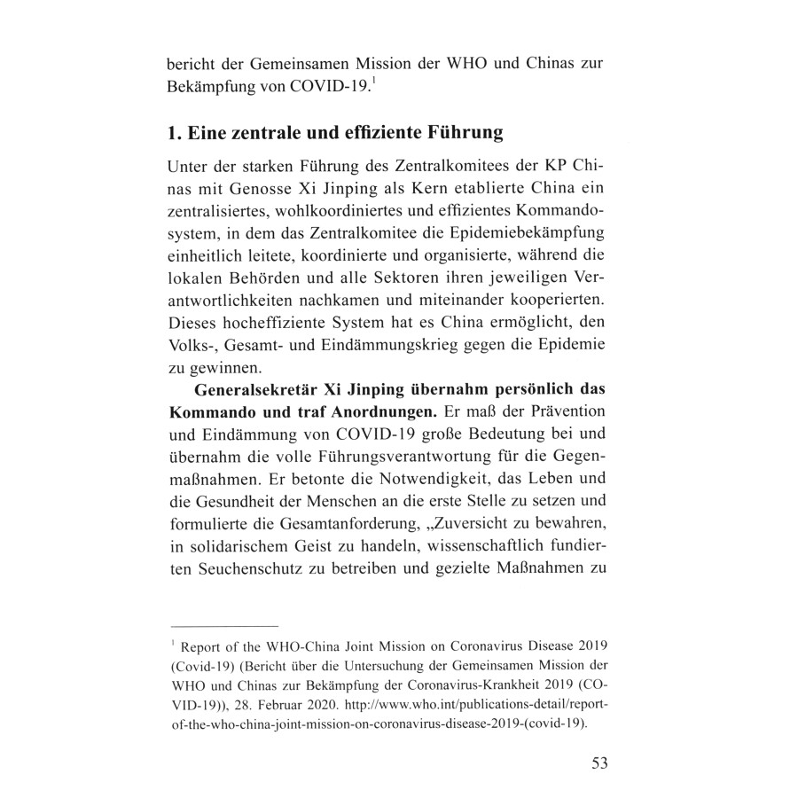 Sample pages of Chinas Aktionen zur Bek?mpfung der Covid-19-Epidemie (ISBN:9787119124575)