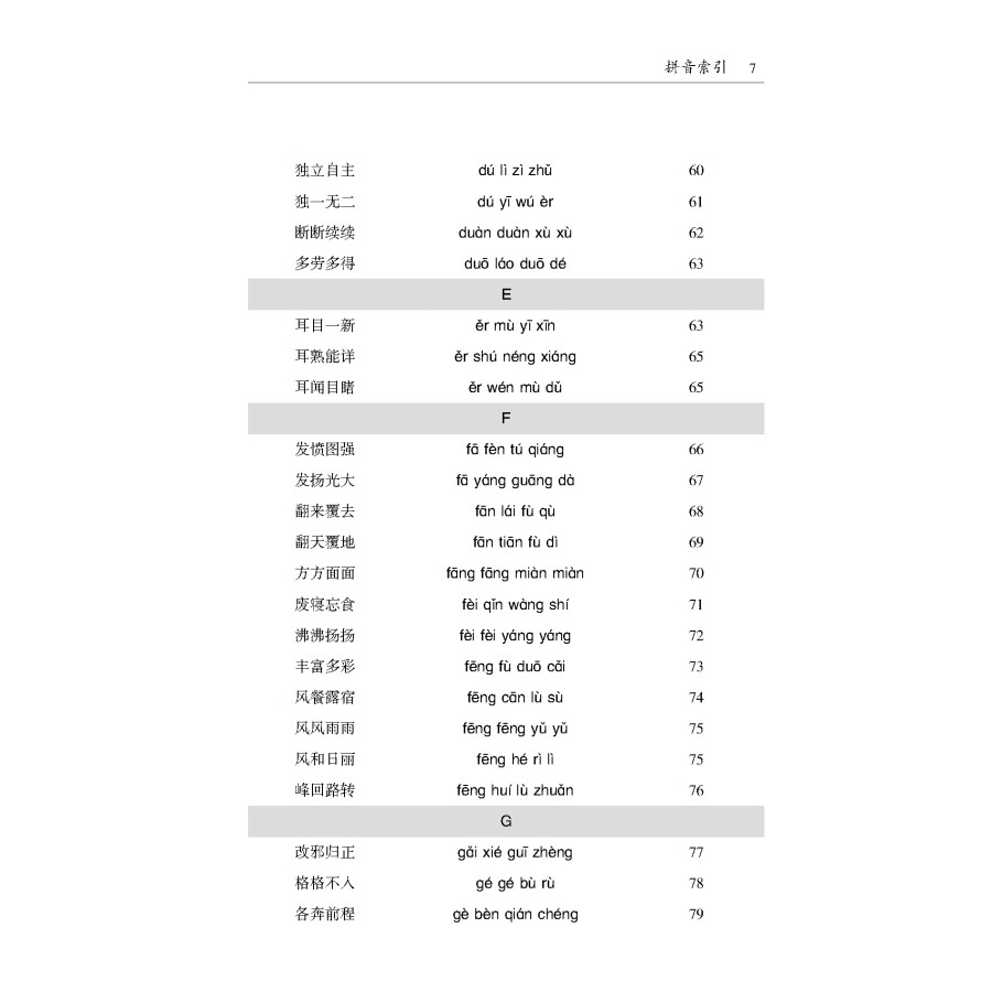 Sample pages of HSK New Standard Idiom Learning Manual (ISBN:9787563834228)