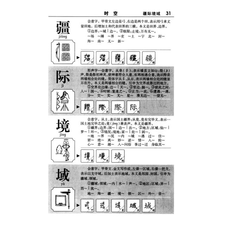 Sample pages of A Graphic Compendium of Chinese Characters (Chinese Edition) (ISBN:9787801868701)