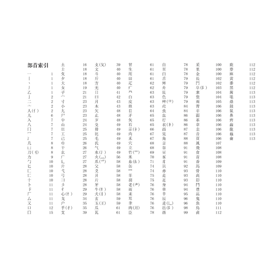 Table of contents: Four thousand words in cursive (ISBN:9787539483924)
