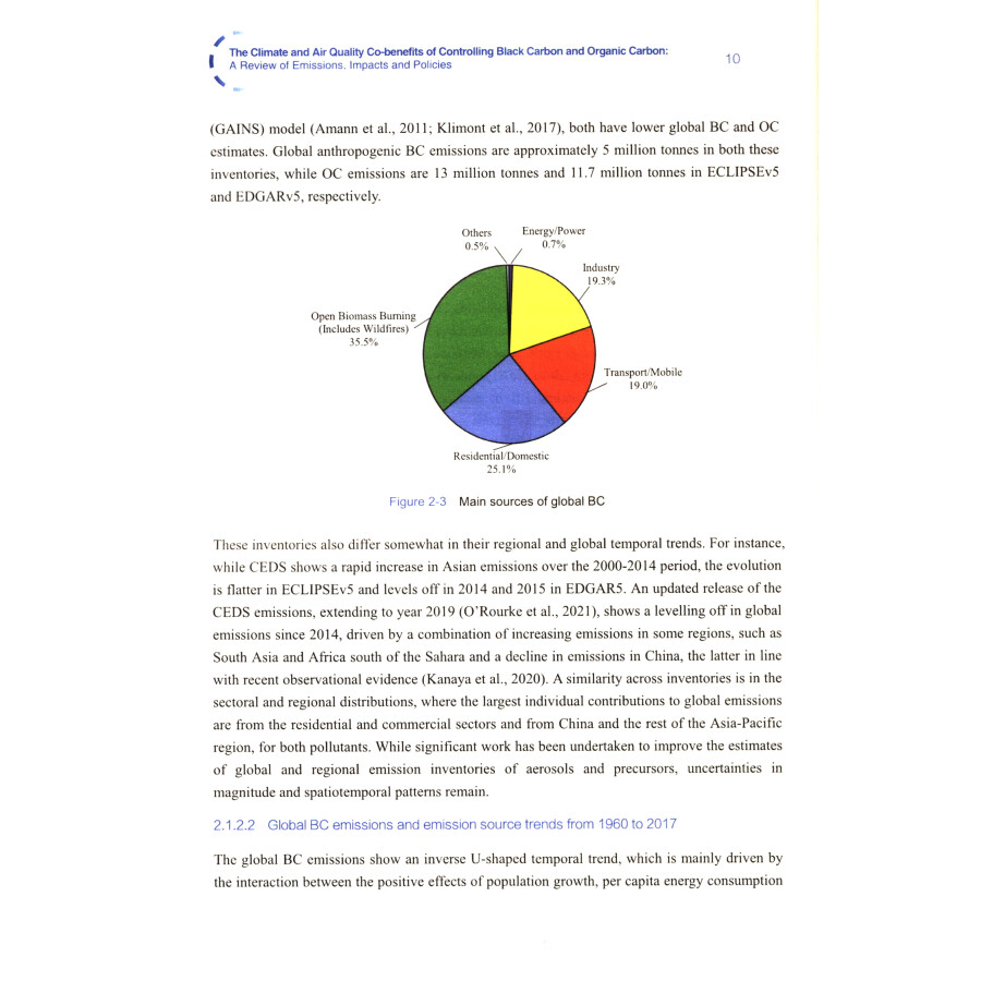 Sample pages of The Climate and Air Quality Co-benefits of Controlling Black Carbon and Organic Carbon: A Review of Emissions, Impacts and Policies (ISBN:9787511153562)
