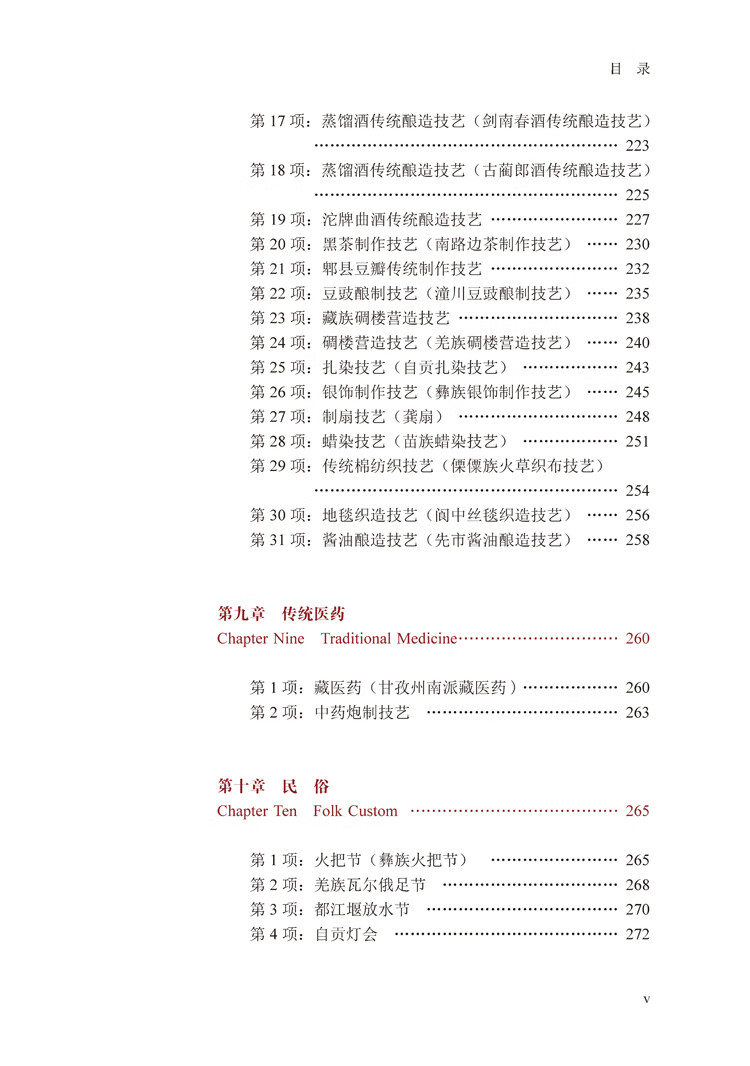 Table of contents: The Documentary Compilation of the State-Level Intangible Cultural Heritage of Sichuan Province (ISBN:9787569072686)
