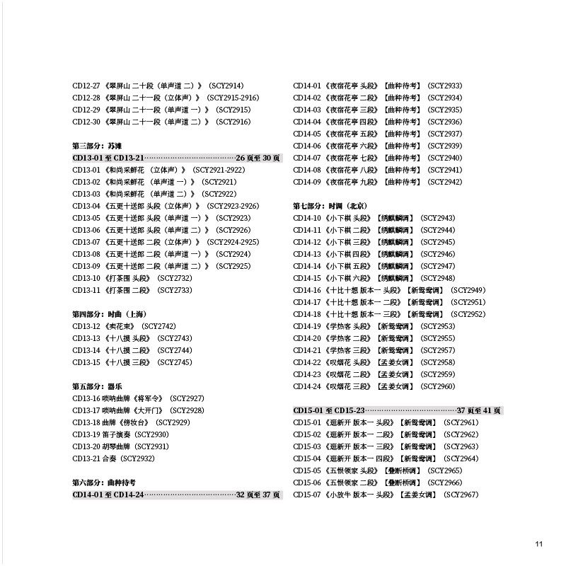 Sample pages of Anthology of Wax Cylinder Recordings from the Late Qing (Chinese) Empire: The Berthold Laufer Collection
