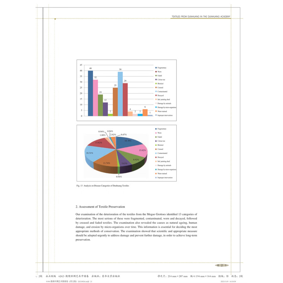 Sample pages of Textiles From Dunhuang in The Dunhuang Academy (ISBN:9787566919670)