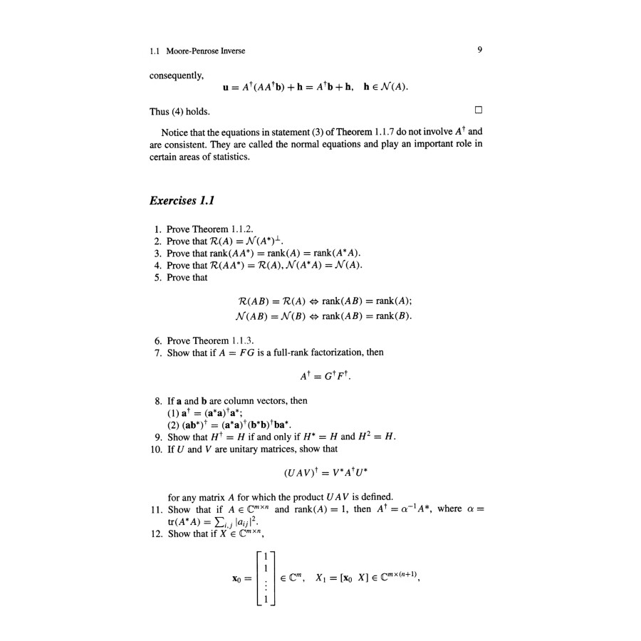 Sample pages of Mathematics Monograph Series Generalized Inverses：Theory and Computations (ISBN:9787030595645)