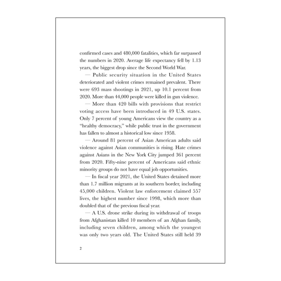 Sample pages of The Report on Human Rights Violations in the United States in 2021 (ISBN:9787508544076)