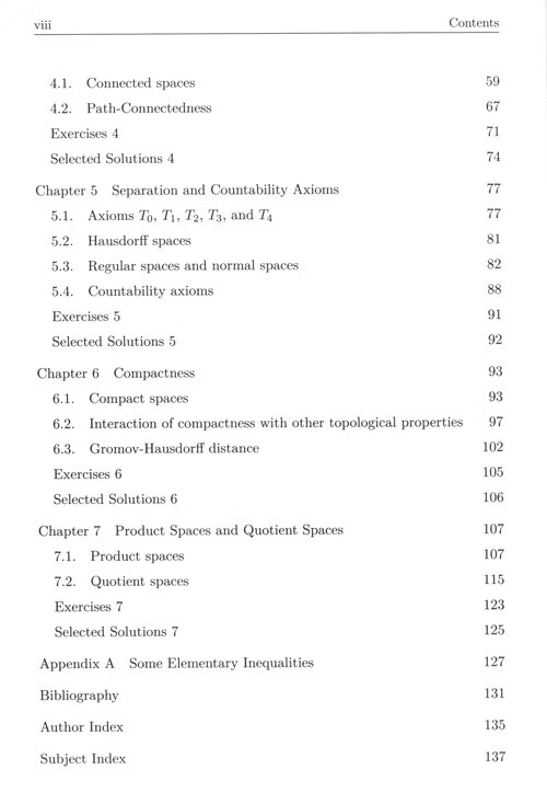 Table of contents: Lecture Notes on General Topology (ISBN:9787040527490)