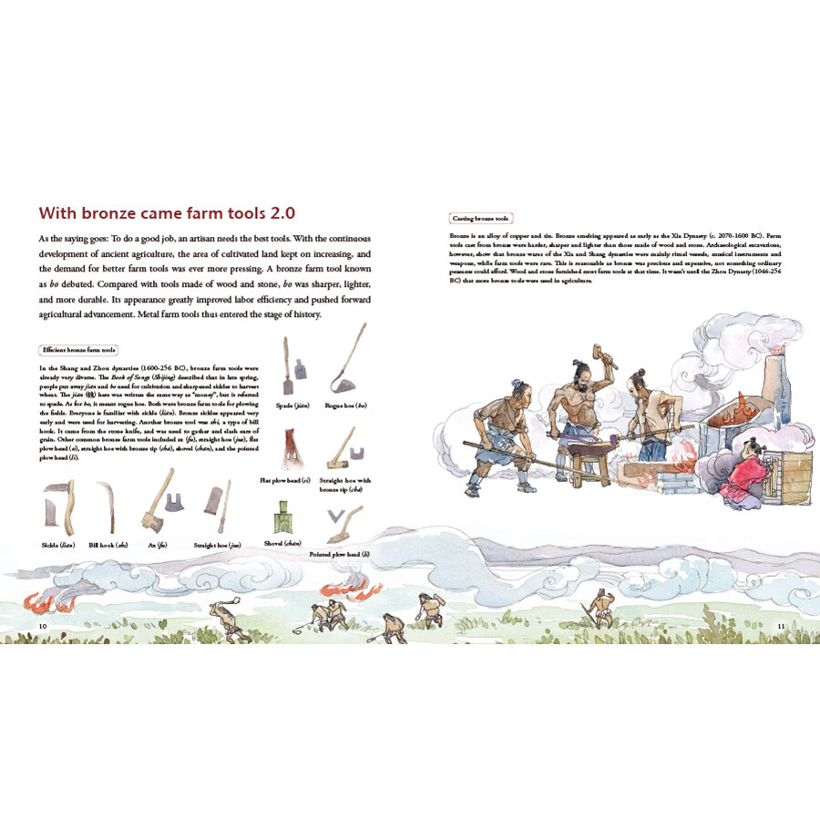 Sample pages of Illustrated History of Chinese Science & Technology: The Story of Farming (ISBN:9787508550527)