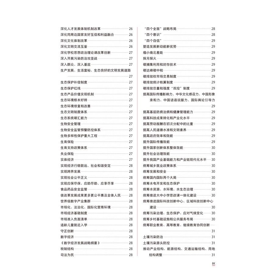 Table of contents: Understanding Contemporary China Core Term Study Handbook (ISBN:9787521361889)