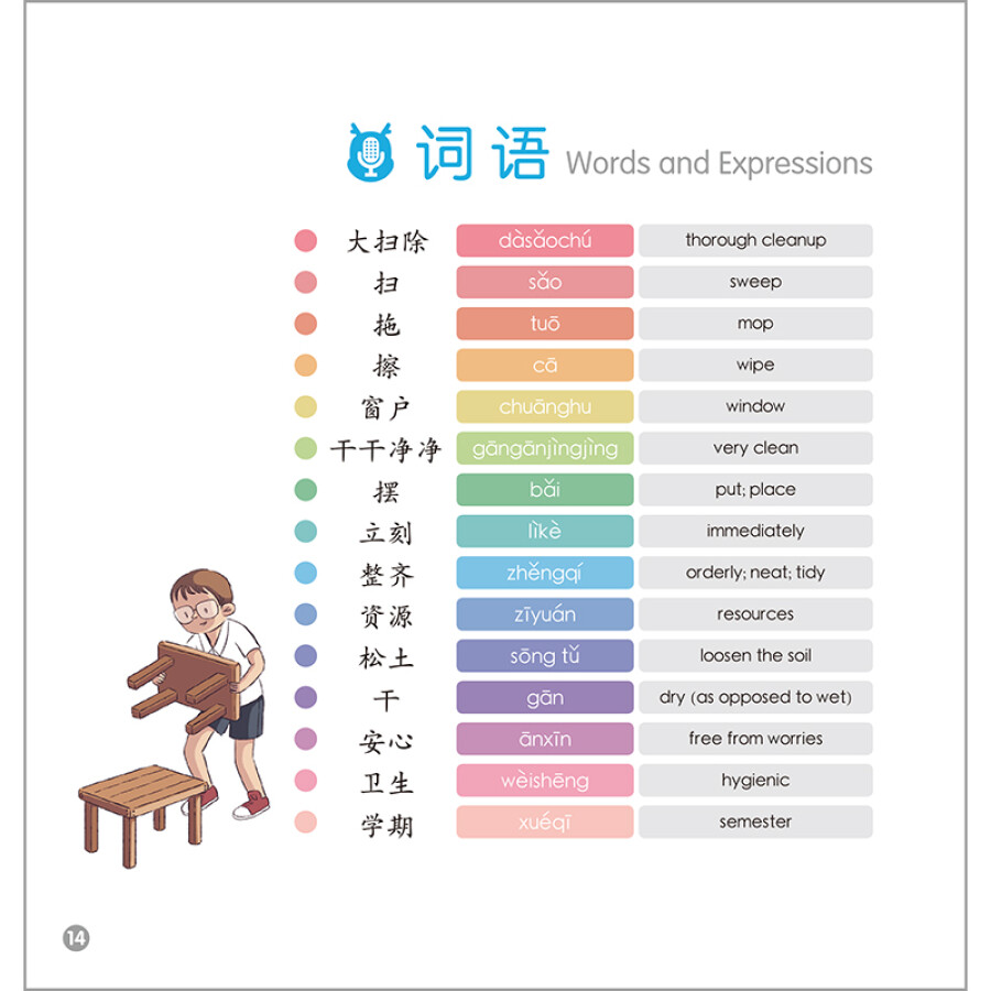 Sample pages of Rainbow Dragon Graded Chinese Reader: Level 3: School (5 books) (ISBN:9787521335101)