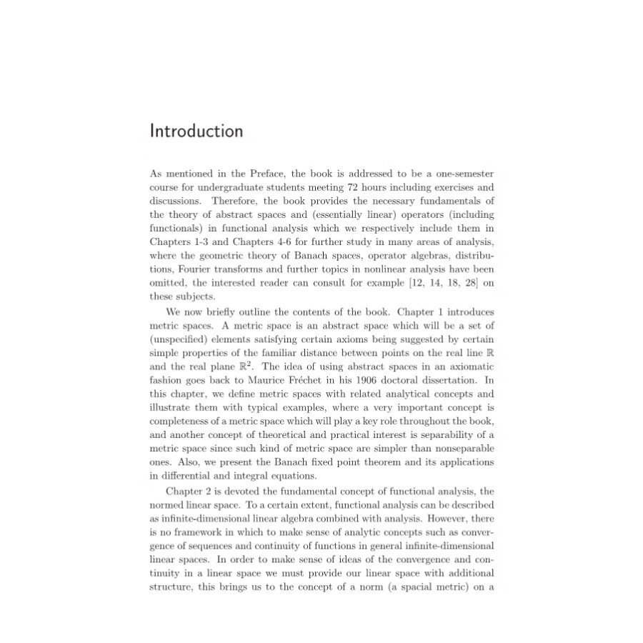 Sample pages of Functional Analysis An Introduction (Second Edition) (ISBN:9787030614766)