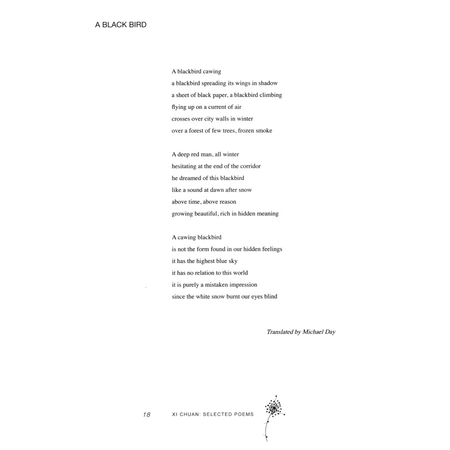 Sample pages of Contemporary Chinese Poetry in English Translation Series: Xi Chuan Selected Poems (ISBN:9787553527444)