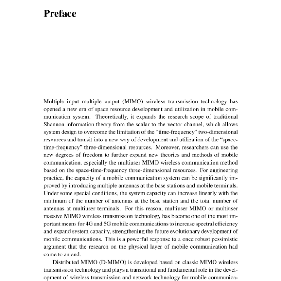 Sample pages of Distributed MIMO and Cell-Free Mobile Communication (ISBN:9787030664532)