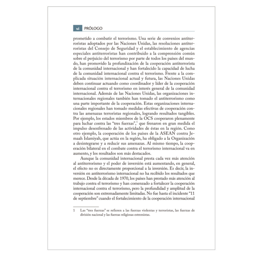 Sample pages of Programa De China Para La Gobernanza Global: China Y El Antiterrorismo Internacional (ISBN:9787508545356)