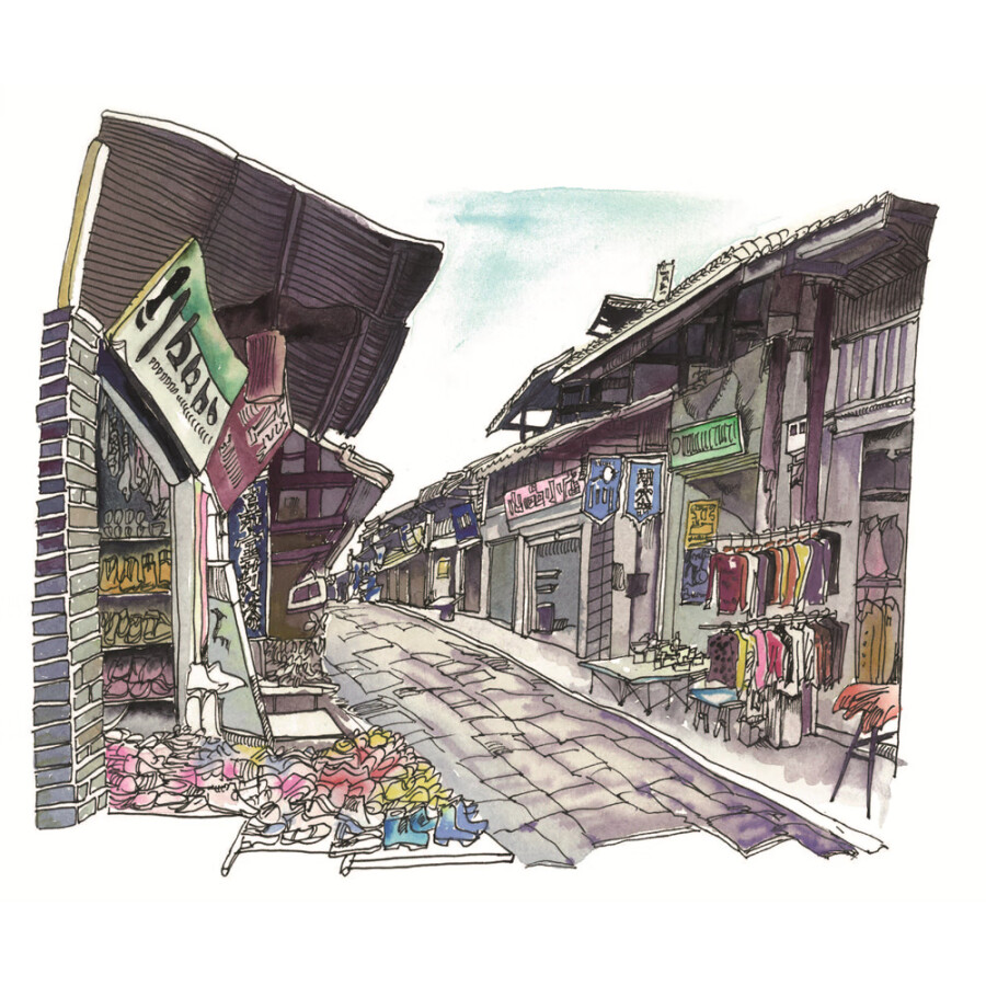 Sample pages of Hand-Drawn Classic Travel Landmarks: Ancient Chinese Towns (ISBN:9787514620696)