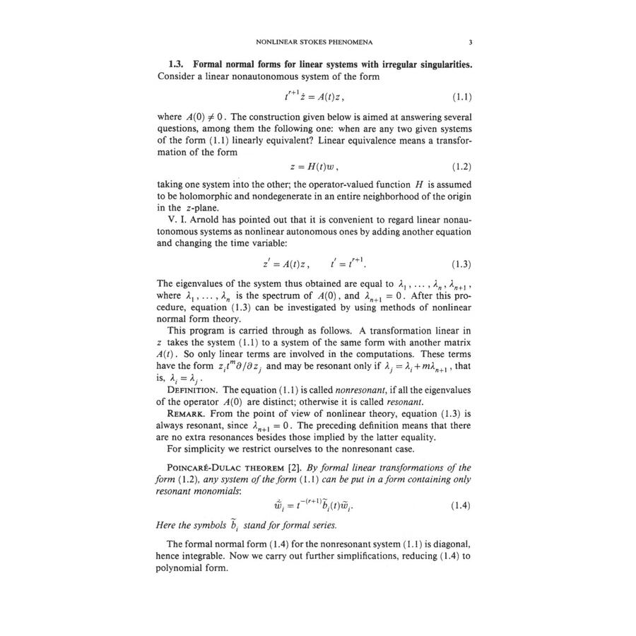 Sample pages of Nonlinear Stokes Phenomena (ISBN:9787576722581)