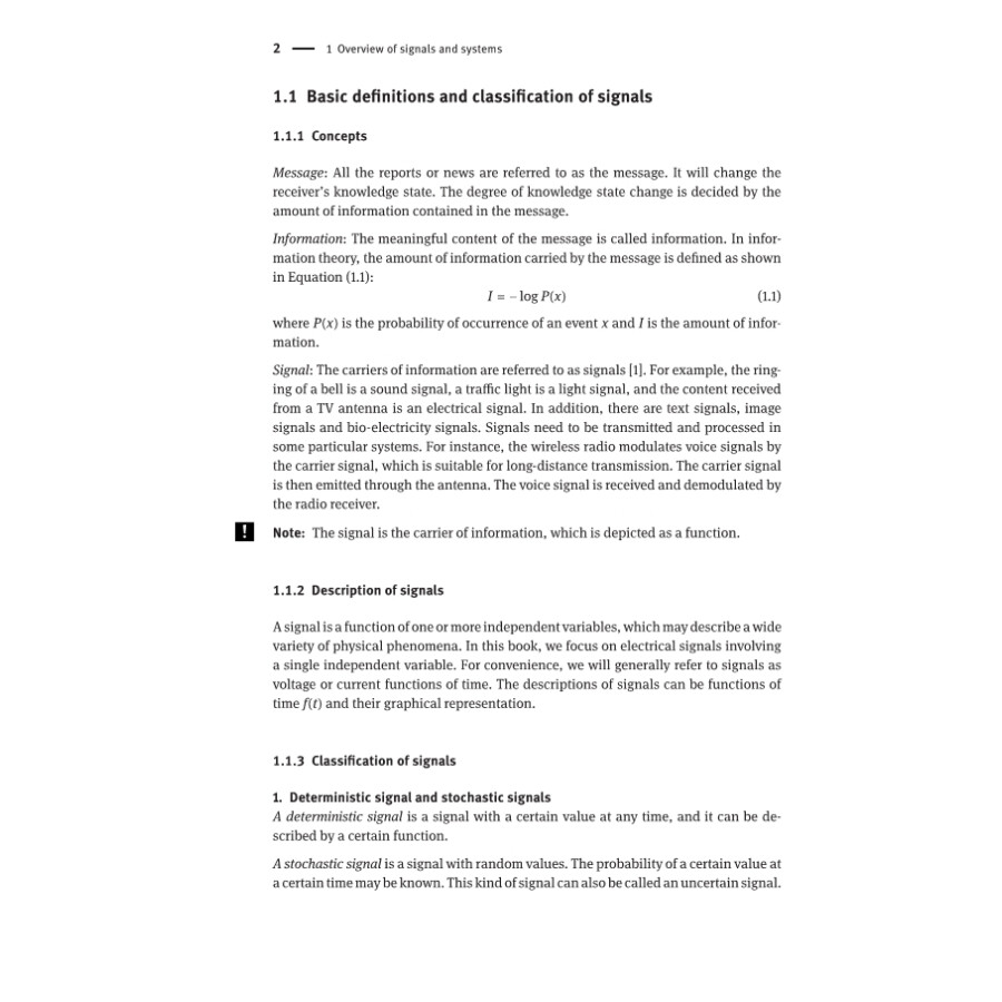 Sample pages of Signals and Systems (ISBN:9787030586063)