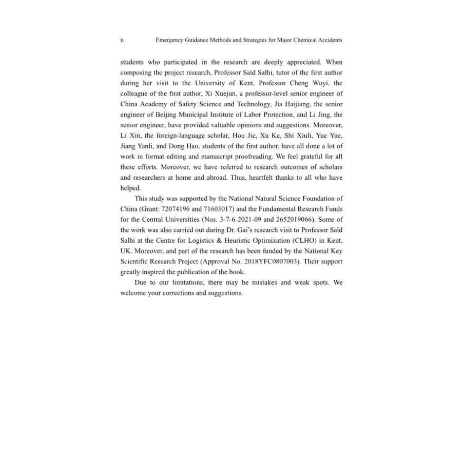 Sample pages of Emergency Guidance Methods and Strategies for Major Chemical Accidents (ISBN:9787030703750)