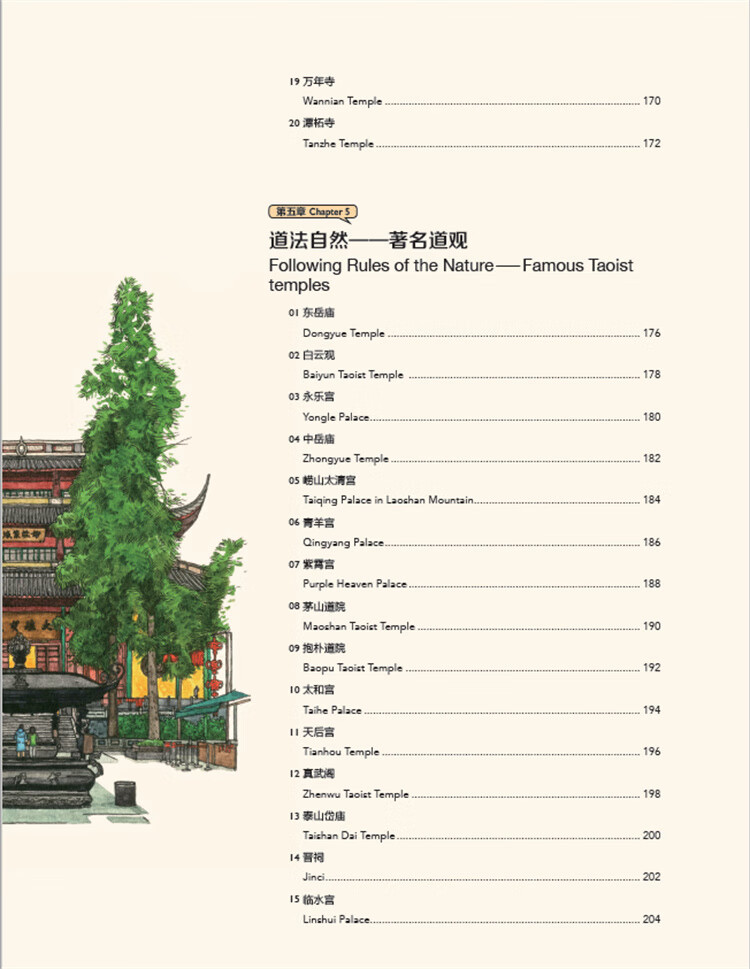 Table of contents: Hand-Drawn Classic Travel Landmarks: Ancient Chinese Temples (ISBN:9787514620689)