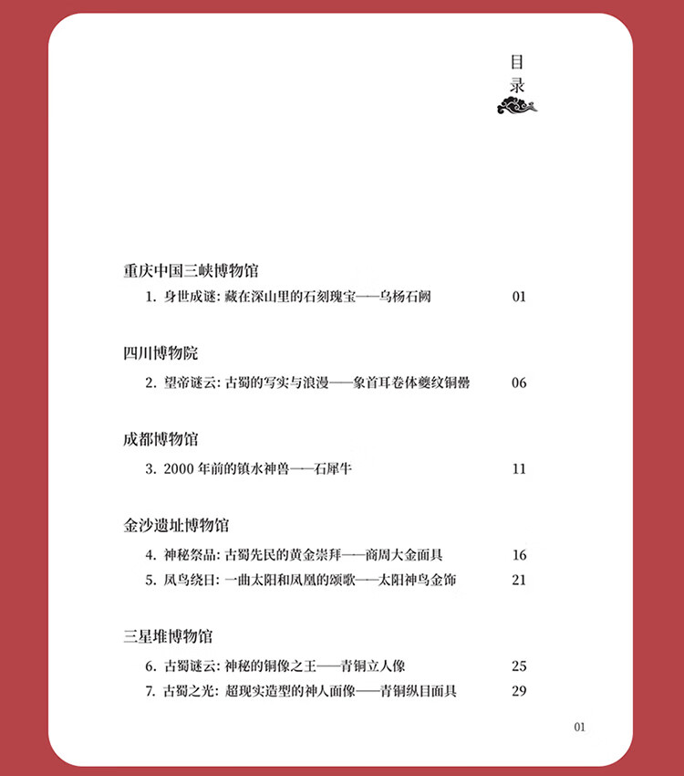 Table of contents: Big China in Small Museums (Southwest and Northwest Volume) (ISBN:9787513824927)