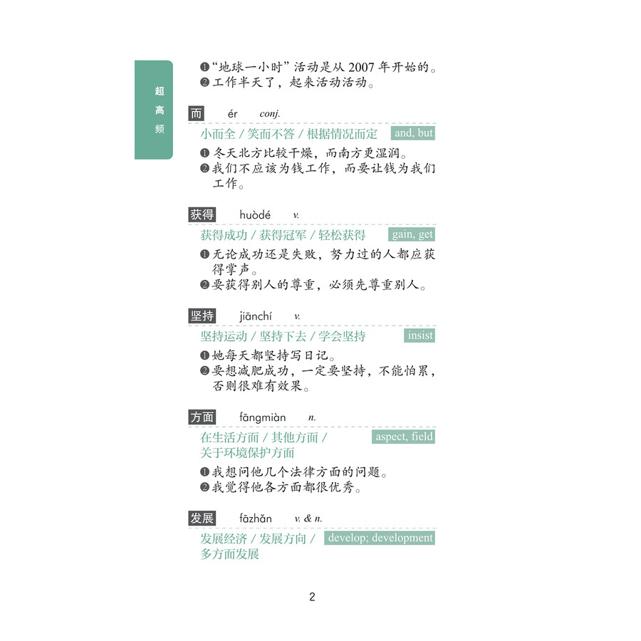 Sample pages of New HSK Vocabulary Graded by Frequency Level 4 (ISBN:9787513824859)