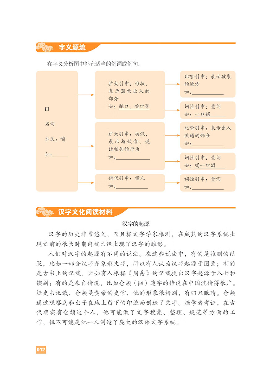 Sample pages of 汉字进阶教程 含汉字部件、汉字知识、字族、词族、汉字文化常识及数字教学资源 (ISBN:9787513827126)
