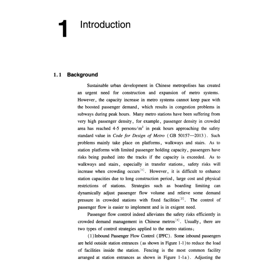 Sample pages of Active Passenger Flow Control in Urban Rail Transit Networks: Theory and Methods (ISBN:9787114157158)