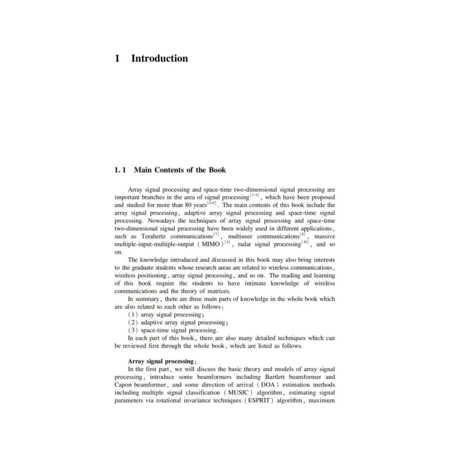 Sample pages of Array Signal Processing and Space-Tiem Two-Dimensional Signal Processing (ISBN:9787313262769)