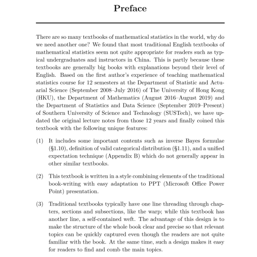 Sample pages of Mathematical Statistics (ISBN:9787030670007)