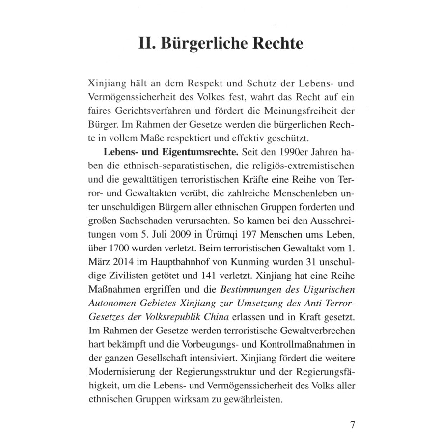 Sample pages of Fortschritte in der Entwicklung der Menschenrechte in Xinjiang (ISBN:9787119108780)